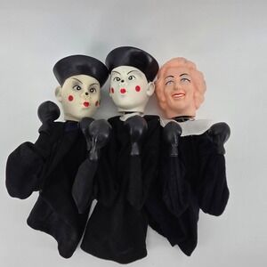 Madonna Erotica Ghost Margaret Thatcher Vintage Punching Puppet Doll Lot of 3